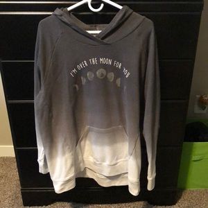 Hooded moon sweatshirt